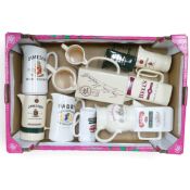 A selection of Advertising Jugs for Whiskies to include:- Jamison, Locke's, Bells, Tullamore Dew,