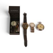 A collection of Sekonda wristwatches, together with Smiths Empire stopwatch. (4)