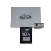 David Johnson art print of John Watson, 1983 USA GP, signed by both driver and artist, limited