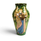 Dennis China Ware, a hand-decorated Angel Prestige vase, designed by Sally Tuffin after William