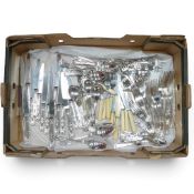 A Selection of loose cutlery some Silver plated to include:- Viners 'Kings Royale', knives, forks,
