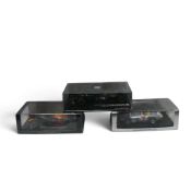 Spark 1:43 scale resin F1 cars featuring Juan Manuel Fangio Mercedes W196 & Max Verstappen Red