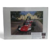 Michael Turner motorsport art print titled 1970 Oulton Park Gold Cup - Surtees TS7, limited
