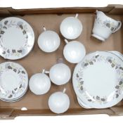 A selection of Shelley Tea Wares in the Ferndown pattern to include 6 cups, 6saucers, 6 Tea plates ,