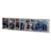 A collection of John Ketchell, Racing Legends art prints featuring Fangio, Surtees, Moss,