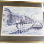 A limited edition signed Print 'All in a Working Day' featuring the Wedgwood works at Etruria, by