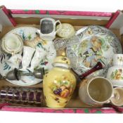 A box of Miscellaneous to include a Midwinter Bella Vista plate, an Adams Birds of America plate,