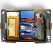 Hornby Dublo OO gauge locomotive and train accessories including EDL18 Standard 2-6-4 Tank,
