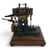F.B Gregg of Birmingham, 1984, Warrior Twin vertical twin-cylinder live steam engine mounted on