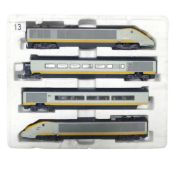 Hornby OO gauge Class 373 EuroStar 4-car train pack (missing outer box). Untested.