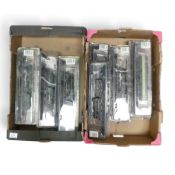 A collection of Lansdowne 1:43 scale model trains including 1946 GWR 4-6-0, 1014 County of