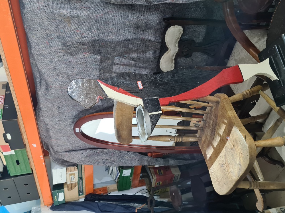 Sundry furniture including six chairs - Image 2 of 2