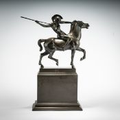 Franz von Stuck (1863 Tettenweis - 1928 Tetschen), Skulptur 'Reitende Amazone', 1897/98 (Guss 1903)