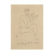 Pablo Picasso (1881 Malaga - 1973 Mougins), 'Faune flûtiste II' aus 'Deux Contes', 1948