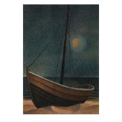 Konrad Adolf Lattner (1896 Anklam - 1979 Göttingen), Boot am Strand, circa 1930