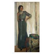 Leo Putz (1869 Meran - 1940 ebenda), Damenportrait, 1908