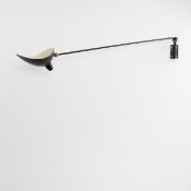 Serge Mouille , Wandleuchte 'Applique murale à un bras pivotant - Casquette', 1953 (Entwurf)