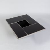 Belgo Chrom / Dewulf Selection, Deinze (zugeschrieben), Sofatisch / Bartisch, 1970er Jahre (Entwurf)