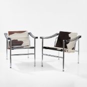 Le Corbusier; Charlotte Perriand; Pierre Jeanneret, Zwei Armlehnsessel 'LC 1', 1928 (Entwurf)