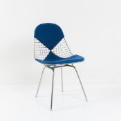 Charles Eames; Ray Eames, Stuhl 'DKX' auf H-Base mit Bikini-Polsterung, 1951 (Entwurf)