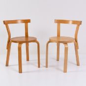 Alvar Aalto , Zwei Stühle '68', 1935 (Entwurf)