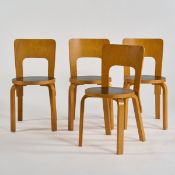 Alvar Aalto, Vier Stühle '65', 1932/33 (Entwurf)