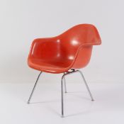 Charles Eames; Ray Eames, Armlehnstuhl 'SAX' auf H-Base, 1950-53 (Entwurf)