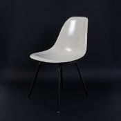 Charles Eames; Ray Eames, Stuhl 'DSX' auf H-Base, 1950-53 (Entwurf)