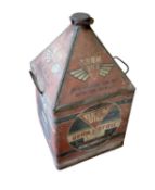 Original 1930s Germ motoil "The Motor Oil of Aviation Quality" can, 47cm in overall height