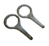 Pair of Bentley MK VI wheel trim removal spanners (2)