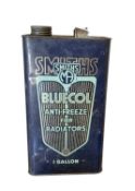 Vintage Smiths Bluecol 1 gallon tin