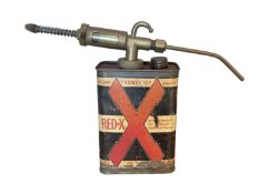 Vintage Redex can with patent spout, 17cm in height excluding spout