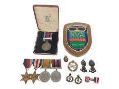 Second World War medal group comprising 1939 - 1945 Star, France and Germany Star, Defence and War m