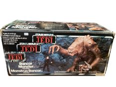 Palitoy (c1983) Star Wars Return of the Jedi Tri Logo Rancor Monster (one toe missing and tail damag