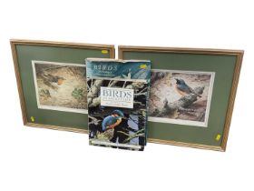 Terence James Bond (1946-2023) two signed limited edition prints - Robin and Nuthatch, in glazed gil