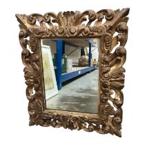 Antique florentine gilt framed mirror