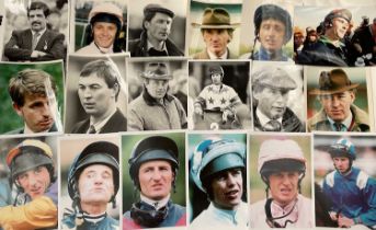 Good collection of coloured racing press photographs to include Ascot, Goodwood, Newbury, Newmarket,