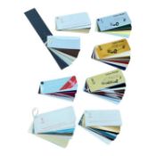 Group of eight 1970's - 1990's Rolls - Royce and Bentley paint swatches, (8).