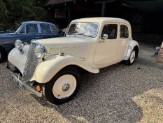 1948 Citroen Traction Light 15 saloon, finished in white, reg. no. NFF 411,