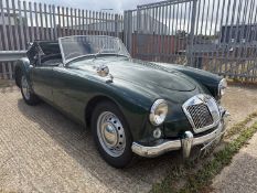 1960 MGA convertible, finished in green, reg. no. XGY 911.