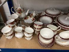 Royal Albert Old Country Roses teaware suite for six place settings, together a suite of tablewares