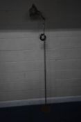 HARRIS AND SHELDON Ltd, BIRMINGHAM, A SLENDER TELESCOPIC INDUSTRIAL LAMP, maximum height