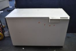 A LARGE AEG CHEST FREEZER width 133cm, depth 72cm, height 85cm (PAT pass and working at -22