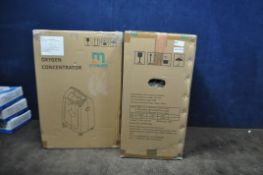 TWO DYNMED DO2-5AH OXYGEN CONCENTRATORS in boxes (BUYER BEWARE, factory returned stock, could be new