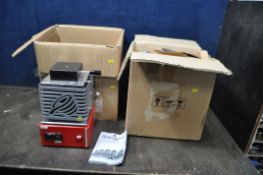 TWO GRAFICARDO ELECTRIC MELTING FURNACES, 1kg capacity in boxes (BUYER BEWARE, factory returned