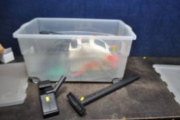 A POLTI VAPORETTO 1500 STEAM CLEANER with some attachments (PAT fail due to taped cable but