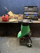 A COLLECTION OF TOOLS, including a Performance Power garden shredder, a Black and Decker planer, a