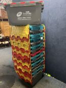 SIXTEEN LARGE LIDDED TOTE BOXES, widths 71cm, depths 46cm, heights 36cm