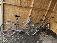 TWO MOUNTAIN BIKES, comprising a Raleigh Tantrum ladies bike with 18 speed Shimano gears and 17in