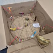 MATHIEU CHALLIERES, THE AVIARIES RANGE, A BIRD CAGE PENDANT LIGHT, diameter 66cm, condition